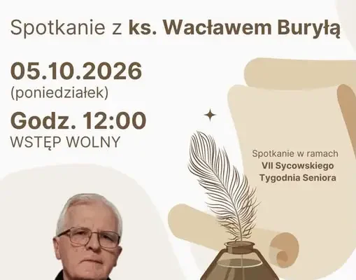 Spotkanie autorskie z ks. Wacławem Buryłą w Sycowie