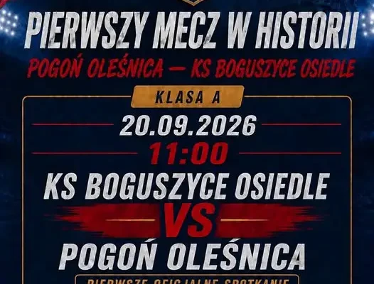 Pogoń Oleśnica przed historycznym meczem z KS Boguszyce Osiedle