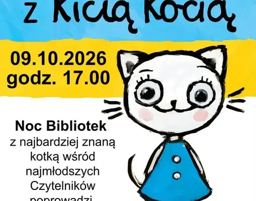 Kiciokociastyczna noc w bibliotece w Sycowie – zapisy już trwają