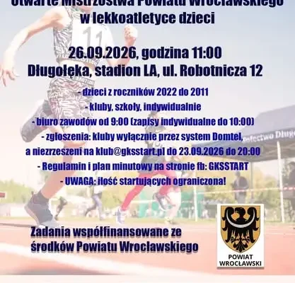 Młodzi lekkoatleci z Międzyborska z rekordami na XXI Pikniku w Długołęce