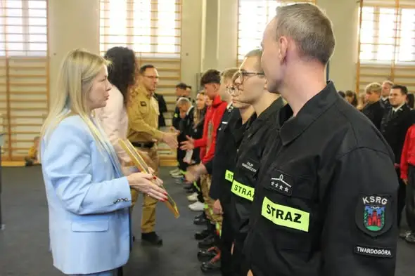 Młodzieżowa Drużyna Pożarnicza z Twardogóry laureatem konkursu o bezpieczeństwie