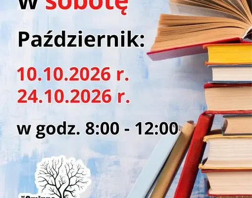 Gminna Biblioteka Publiczna w Dobroszycach otwiera się w soboty