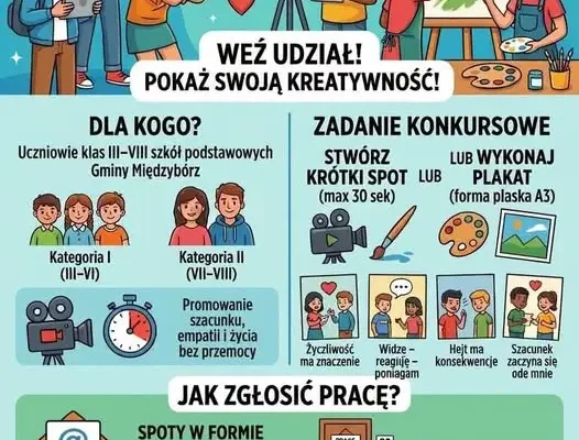 Gminny konkurs „To tylko 30 sekund!” – pokaż, że życie bez przemocy ma znaczenie