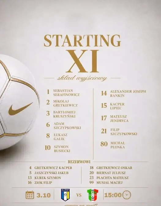 AP Zenit Międzybórz ogłasza nabór do drużyn na nowy sezon treningowy