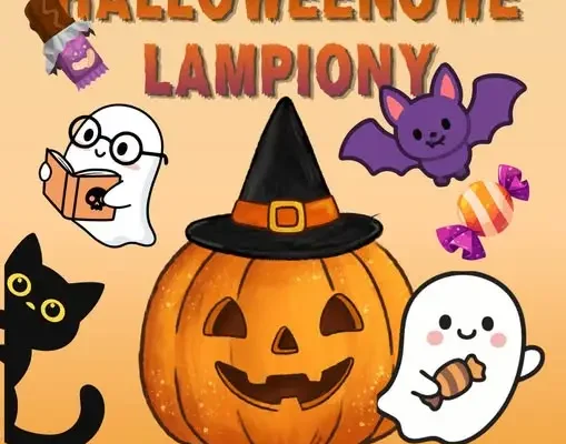 Halloweenowe lampiony na zajęciach plastycznych w Dobroszycach