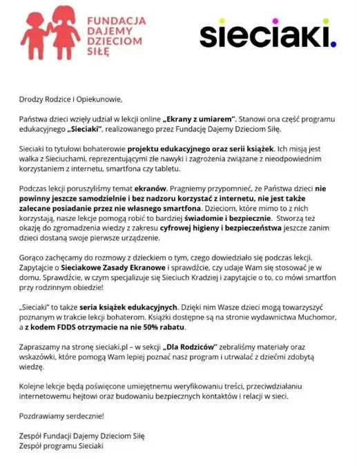 Szkoła Podstawowa nr 7 w Oleśnicy: klasa 2a w projekcie „Sieciaki.pl”