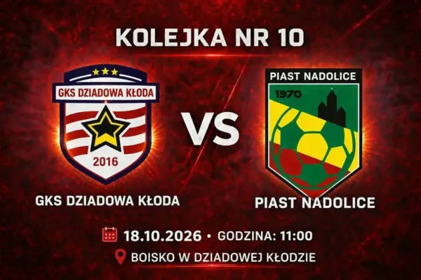 GKS Dziadowa Kłoda kontra Piast Nadolice – hit 10. kolejki B Klasy