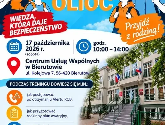 Krajowy trening bezpieczeństwa w Bierutowie – naucz się reagować na Alert RCB