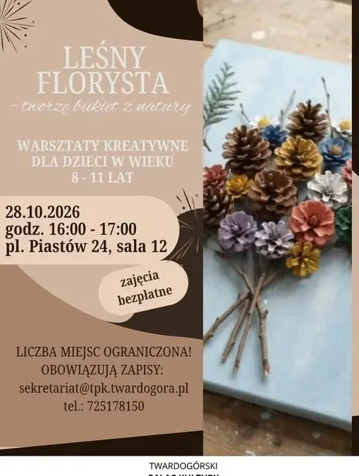 Leśny florysta – warsztaty kreatywne dla dzieci w Twardogórze