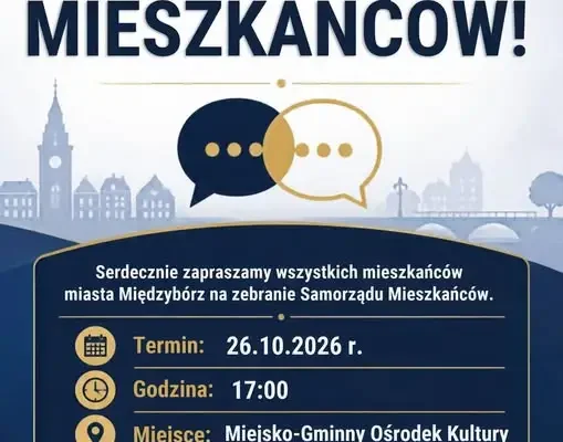 Międzybórz: zebranie Samorządu Mieszkańców już 26 października