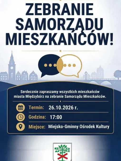 Międzybórz: zebranie Samorządu Mieszkańców już 26 października